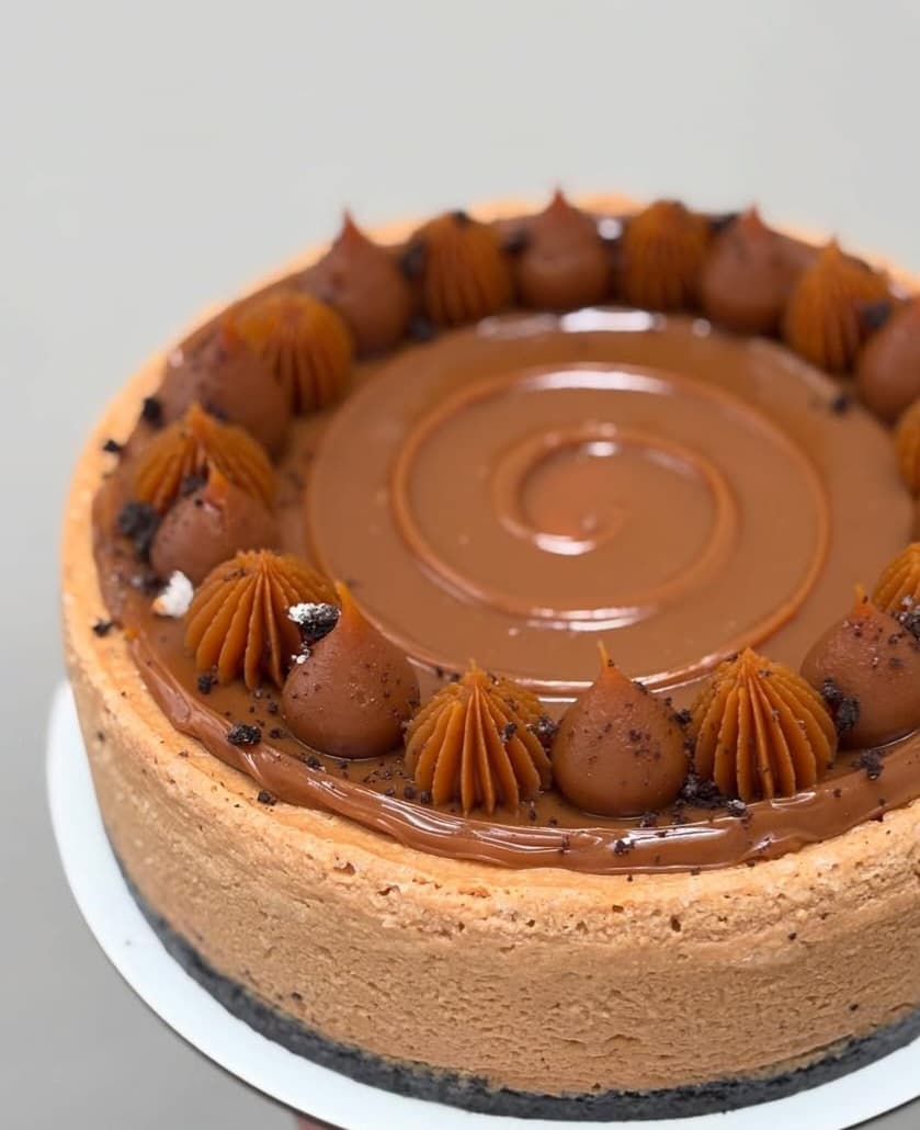 Cheesecake de dulce de leche