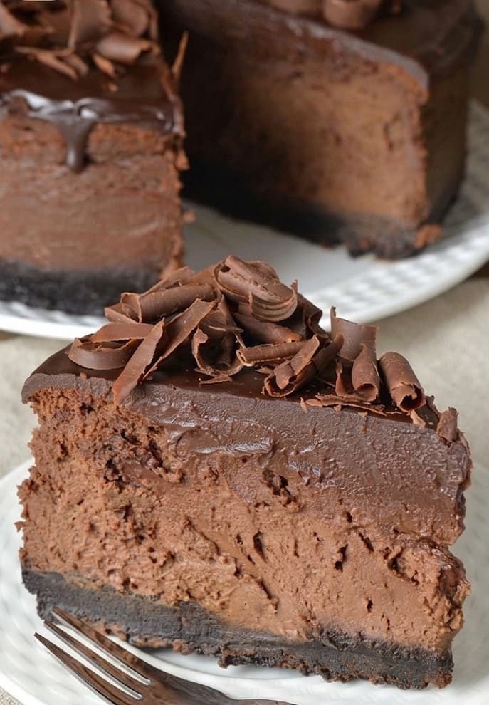 Cheesecake de chocolate