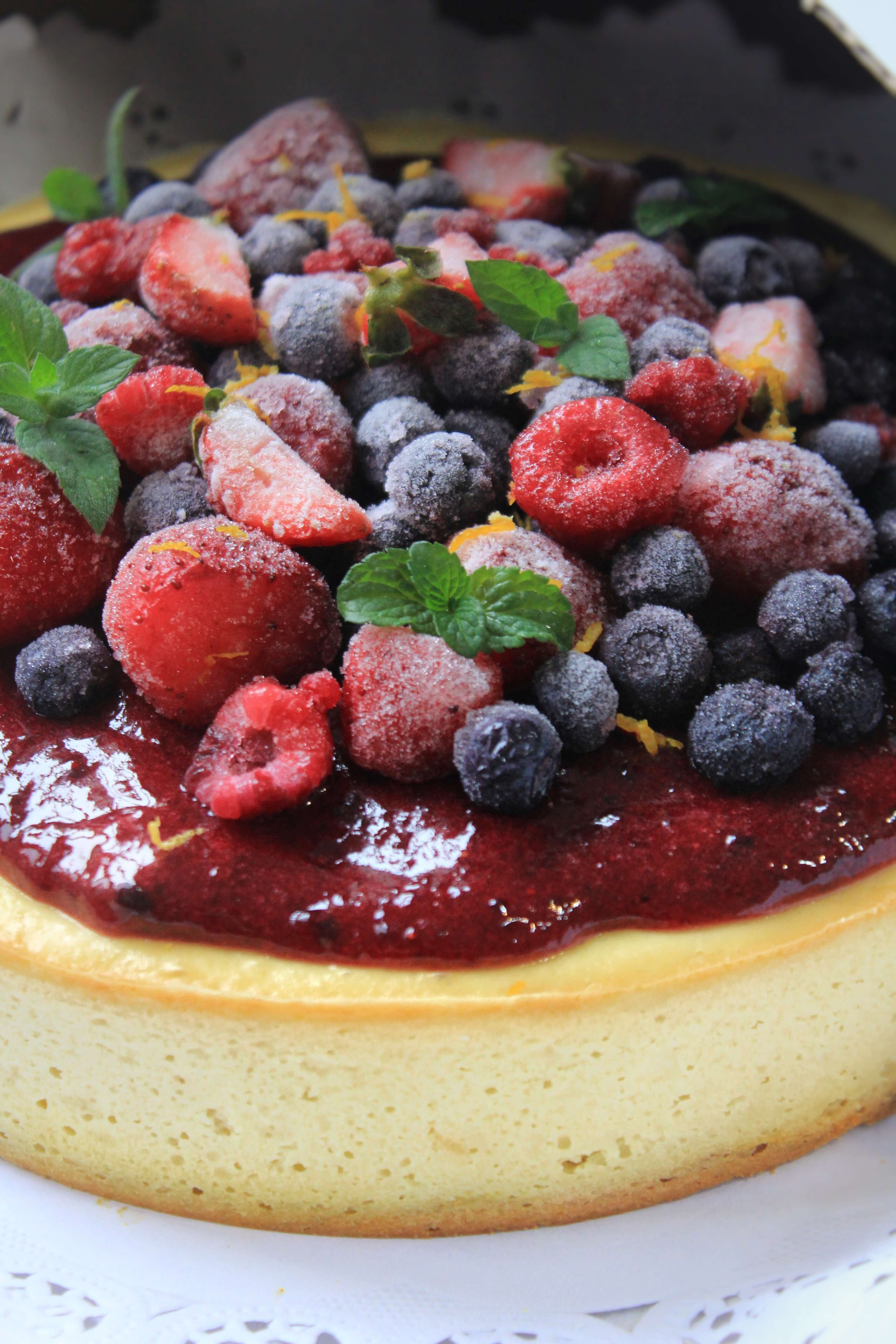 Cheesecake de frutos rojos