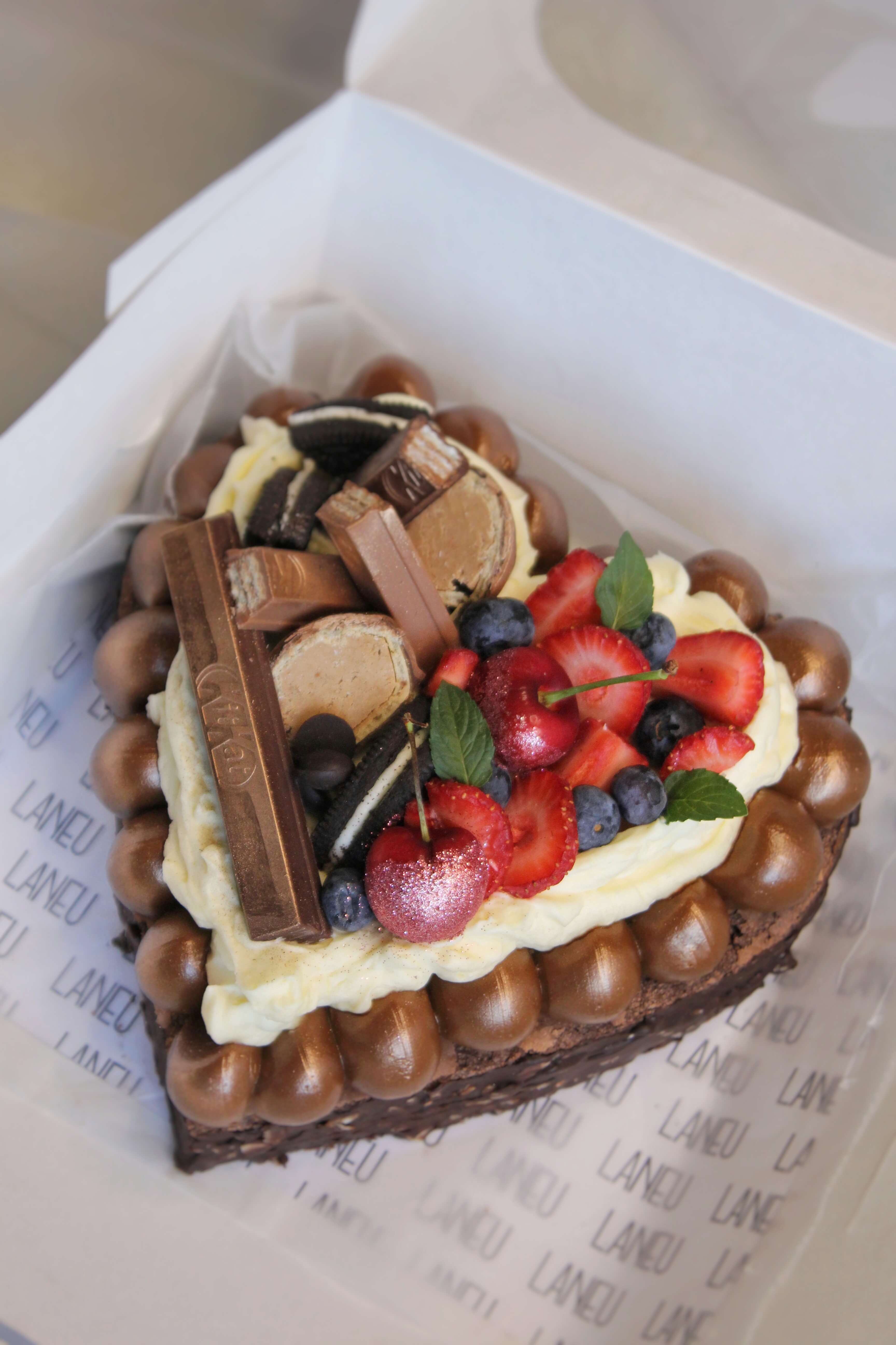 Brownie corazón