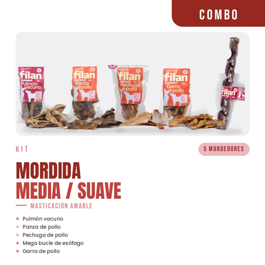 KIT MORDEDORES - Mordida media/suave