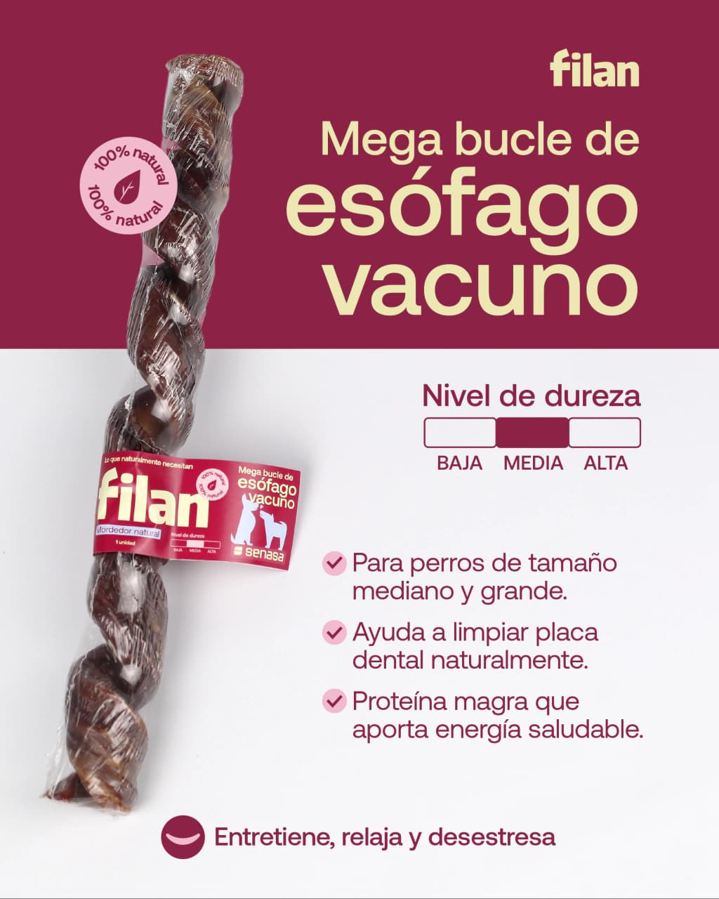 Mega bucle de esófago vacuno FILAN