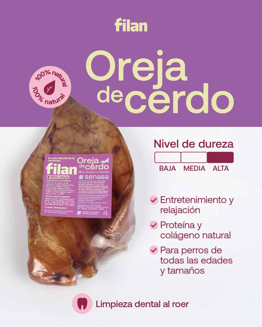 Oreja de cerdo FILAN